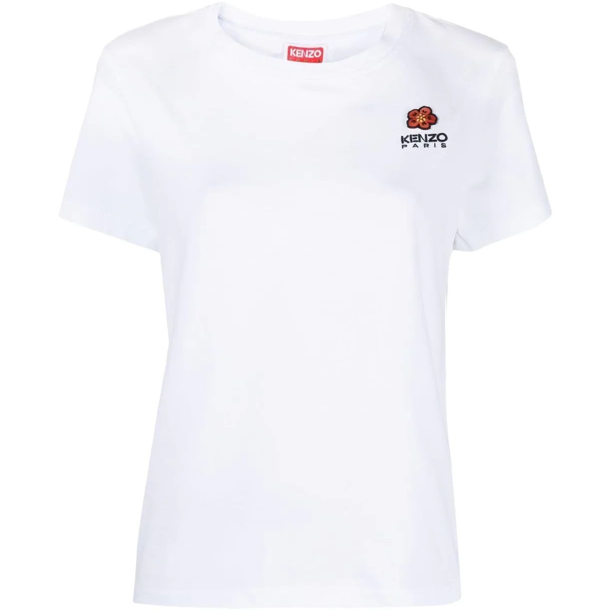 KENZO Marškinėliai trump. rankovėmis moterims, Balta, Crest logo classic t-shirt 1