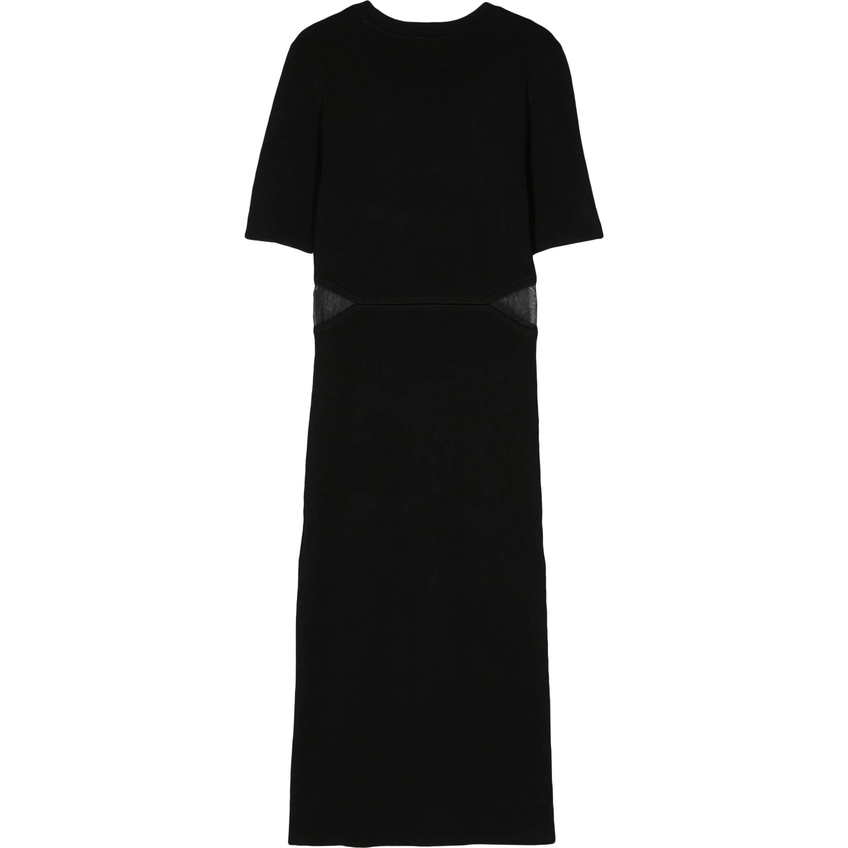 DKNY Midi suknelė moterims, Juoda, S/s mesh cut out dress 2