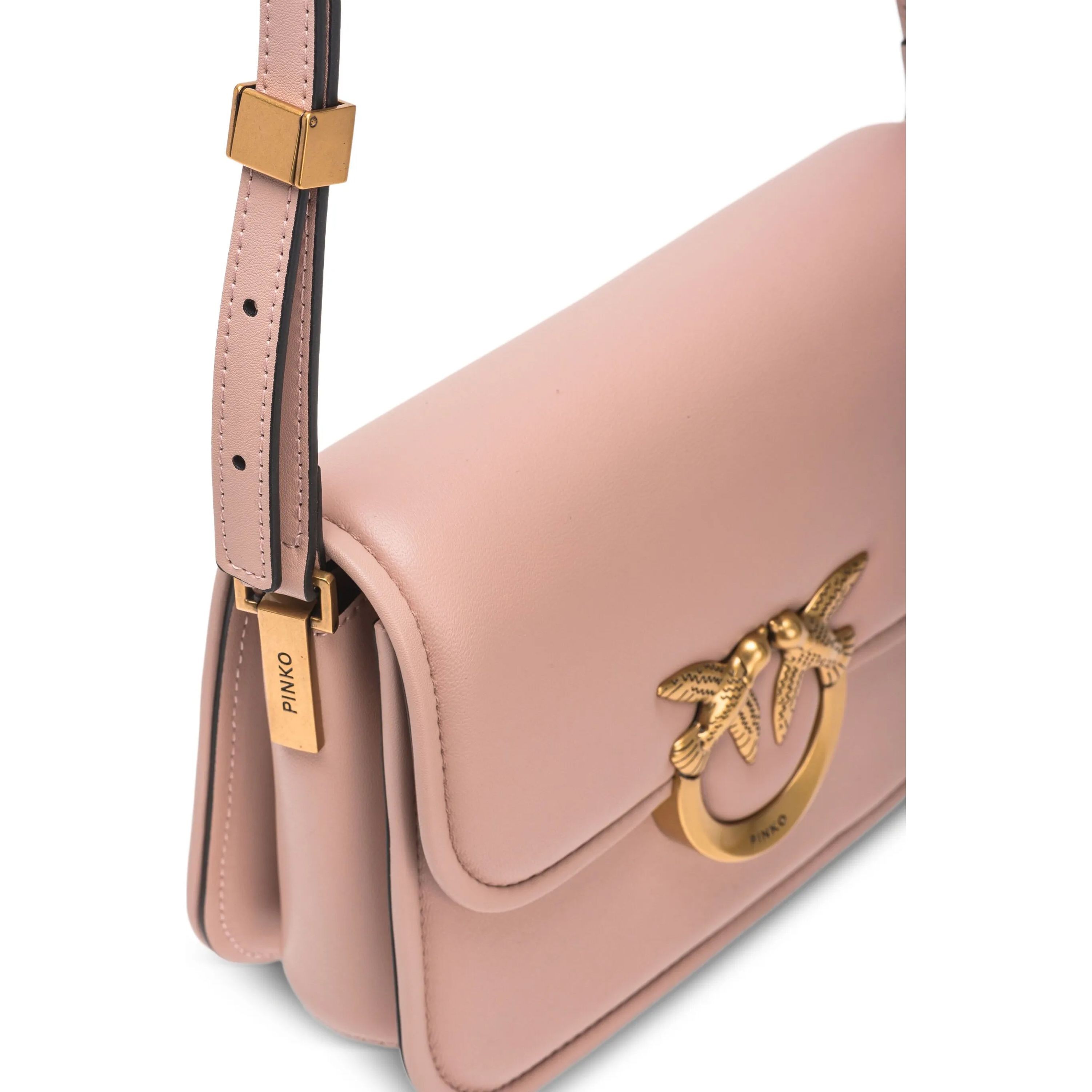 PINKO Rankinė per petį moterims, Rožinė, Love should bag 3