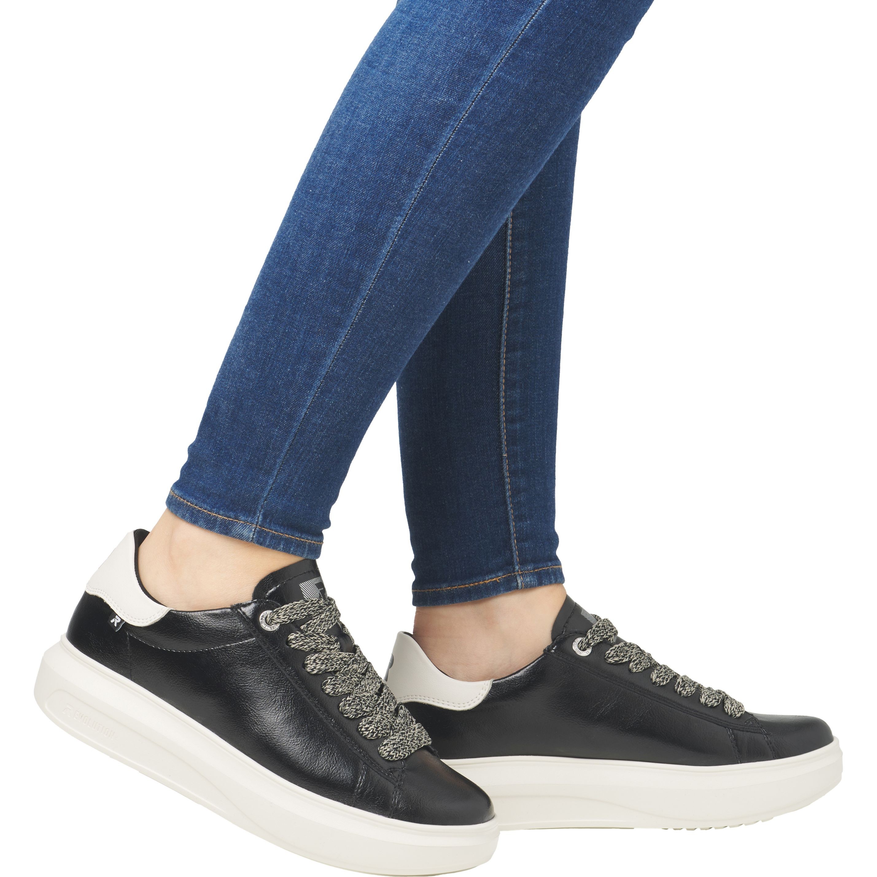 RIEKER EVOLUTION Laisvalaikio bateliai moterims, Juoda, Ladies shoes 11
