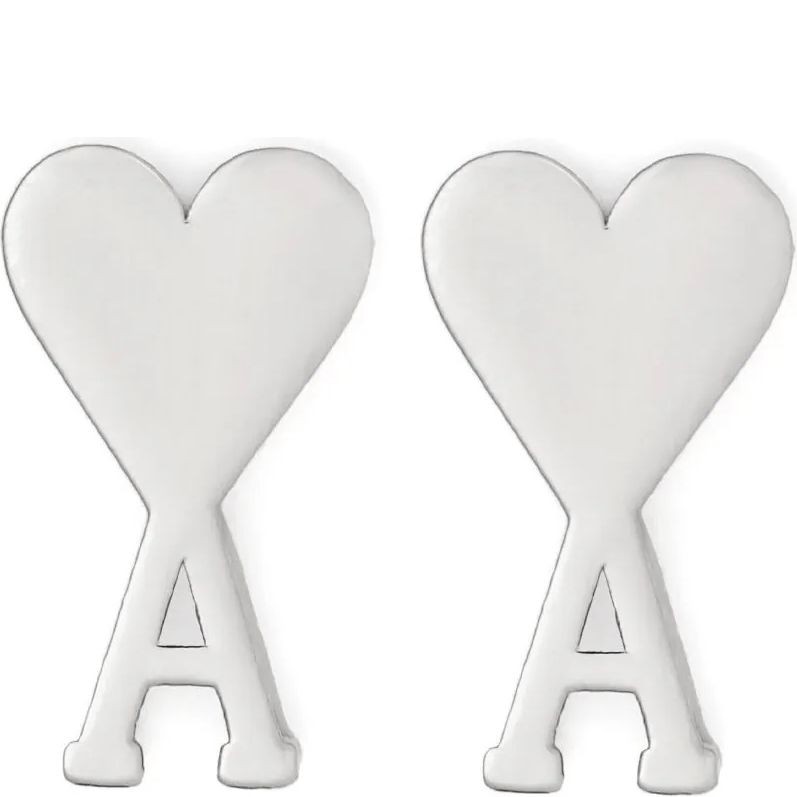 AMI PARIS Pakabutis, Sidabrinė, Ami de coeur studs 1