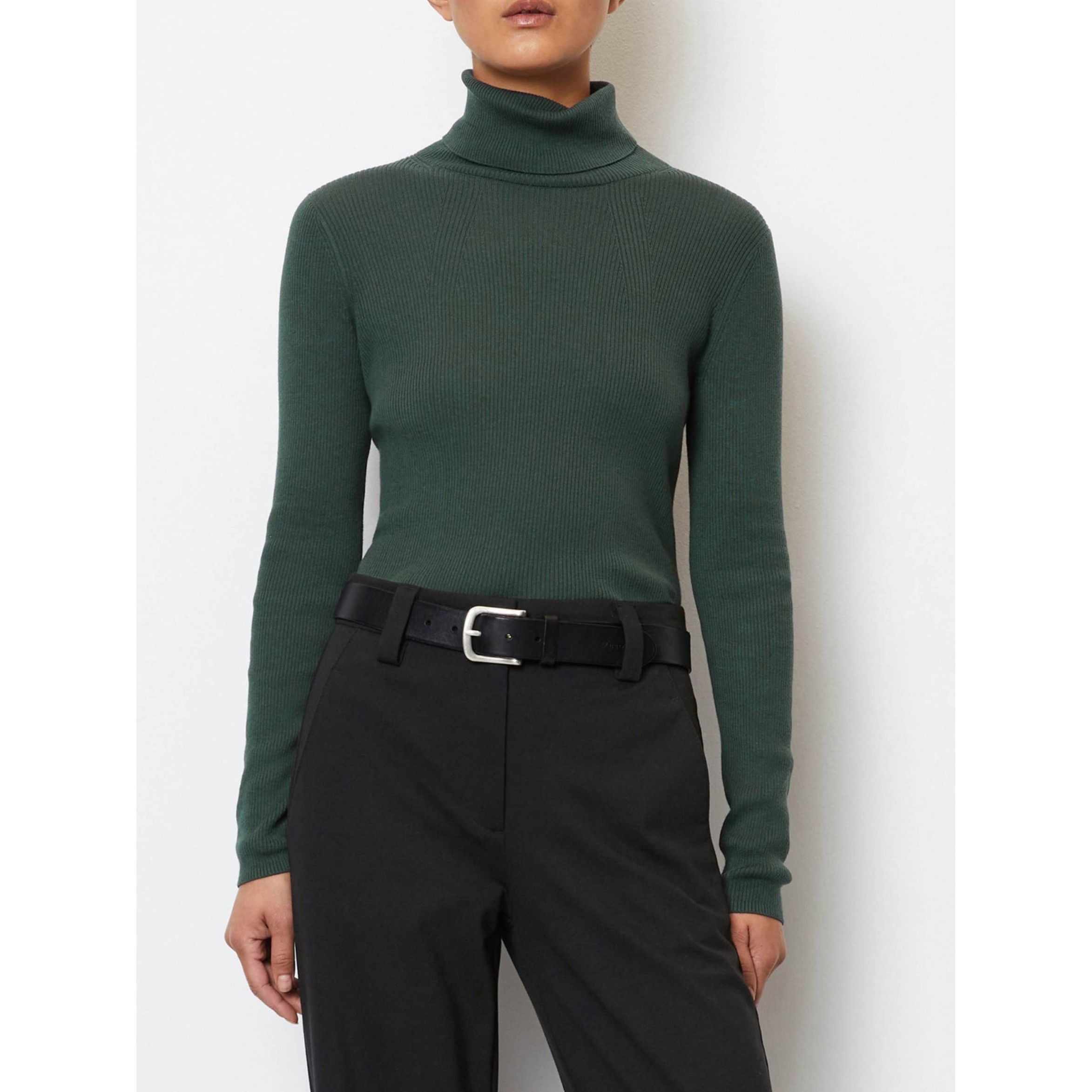 MARC O'POLO Palaidinės aukštinta apykakle moterims, Žalia 2