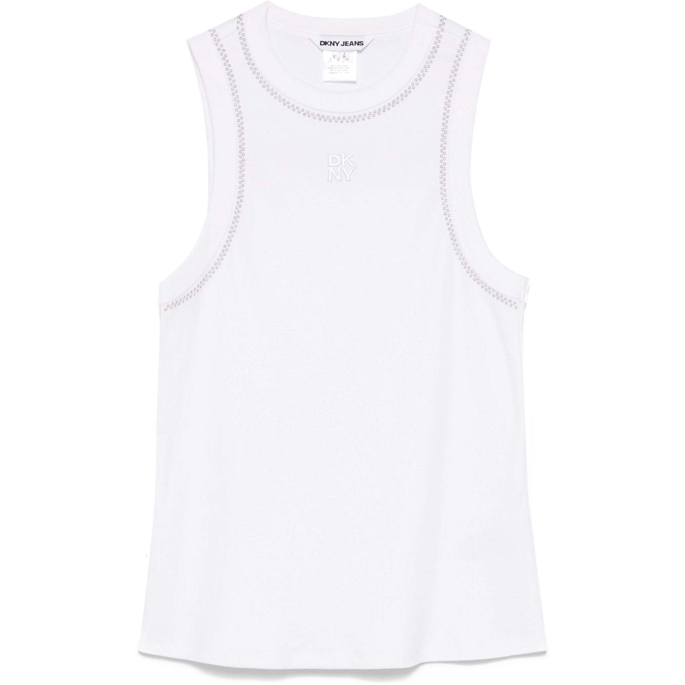 DKNY Megztinis moterims, Balta, Rhinestone at neck 1