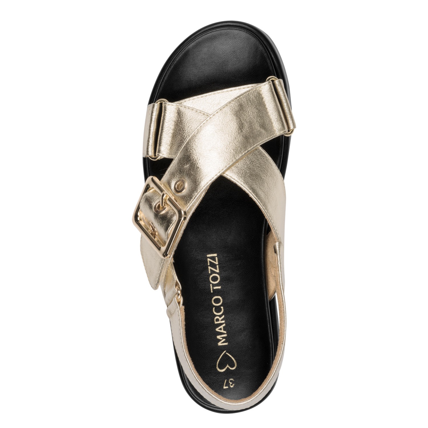 MARCO TOZZI Basutės moterims, Auksinė, Sandals 5