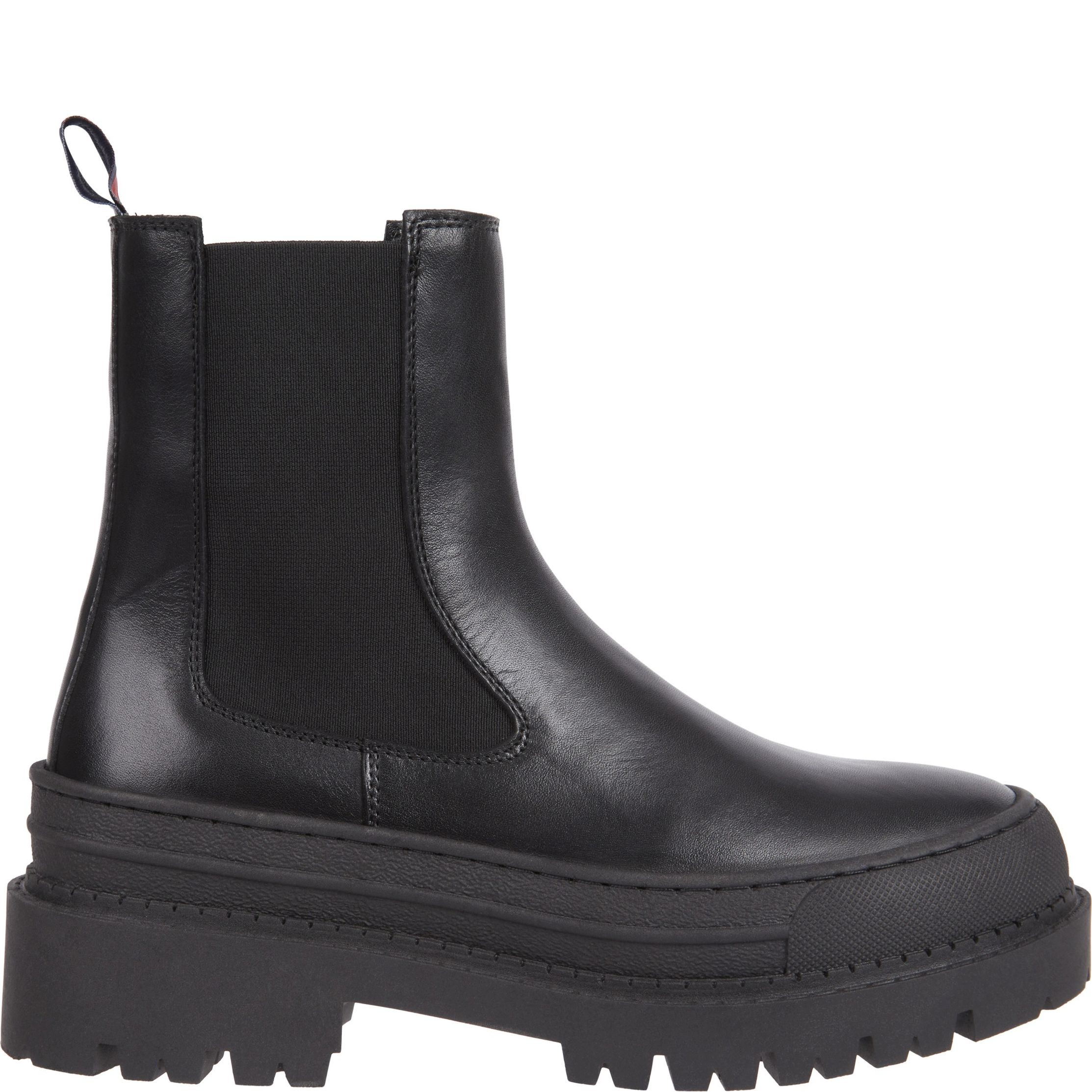 TOMMY JEANS Aulinukai moterims, Juoda, Chelsea foxing boot 2