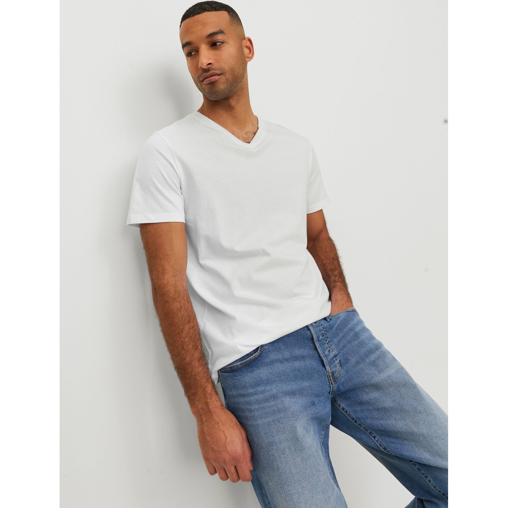 JACK & JONES Marškinėliai vyrams, Balta, JJEORGANIC BASIC TEE 6