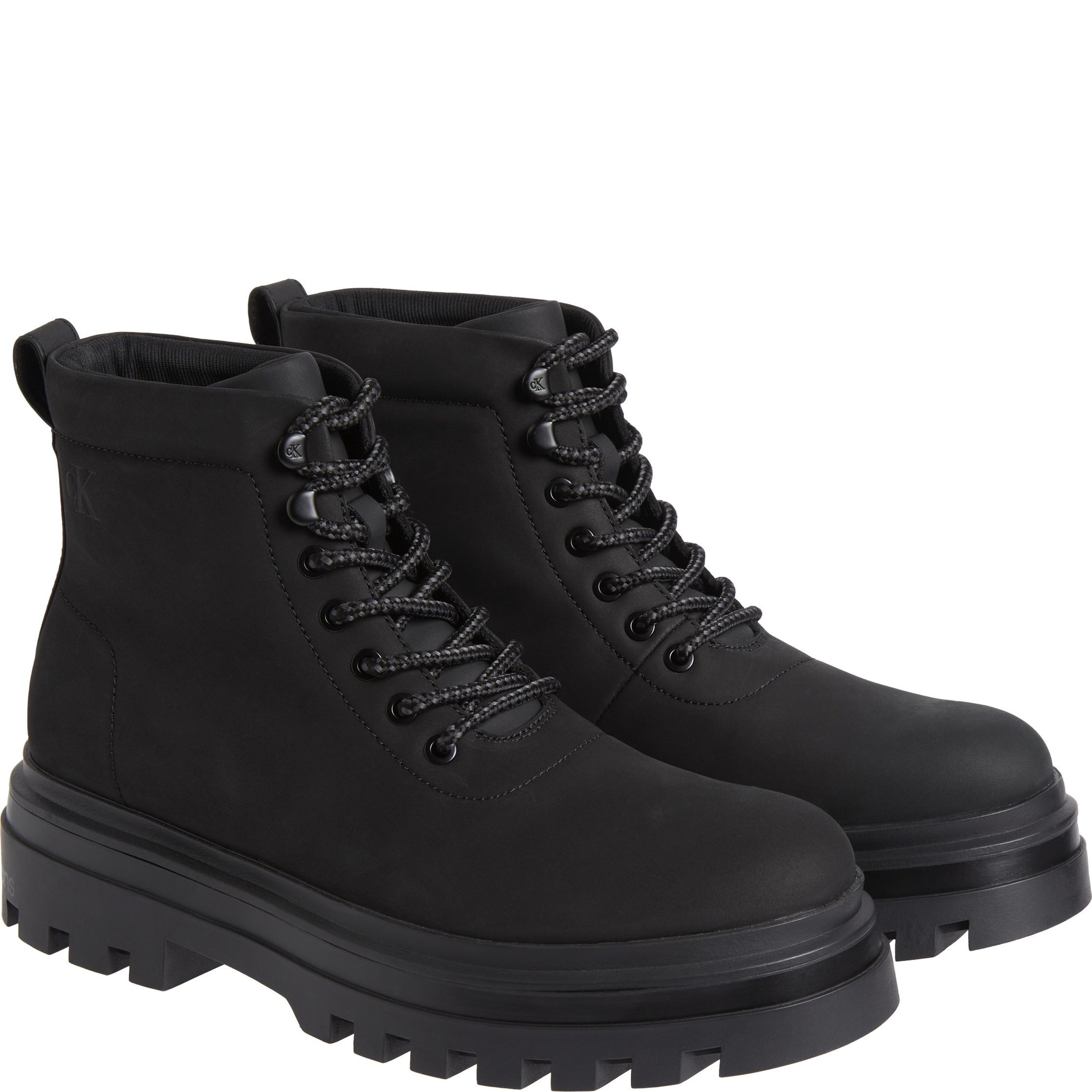 CALVIN KLEIN JEANS Aulinukai vyrams, Juoda, Lugged laceup boot hiking 1