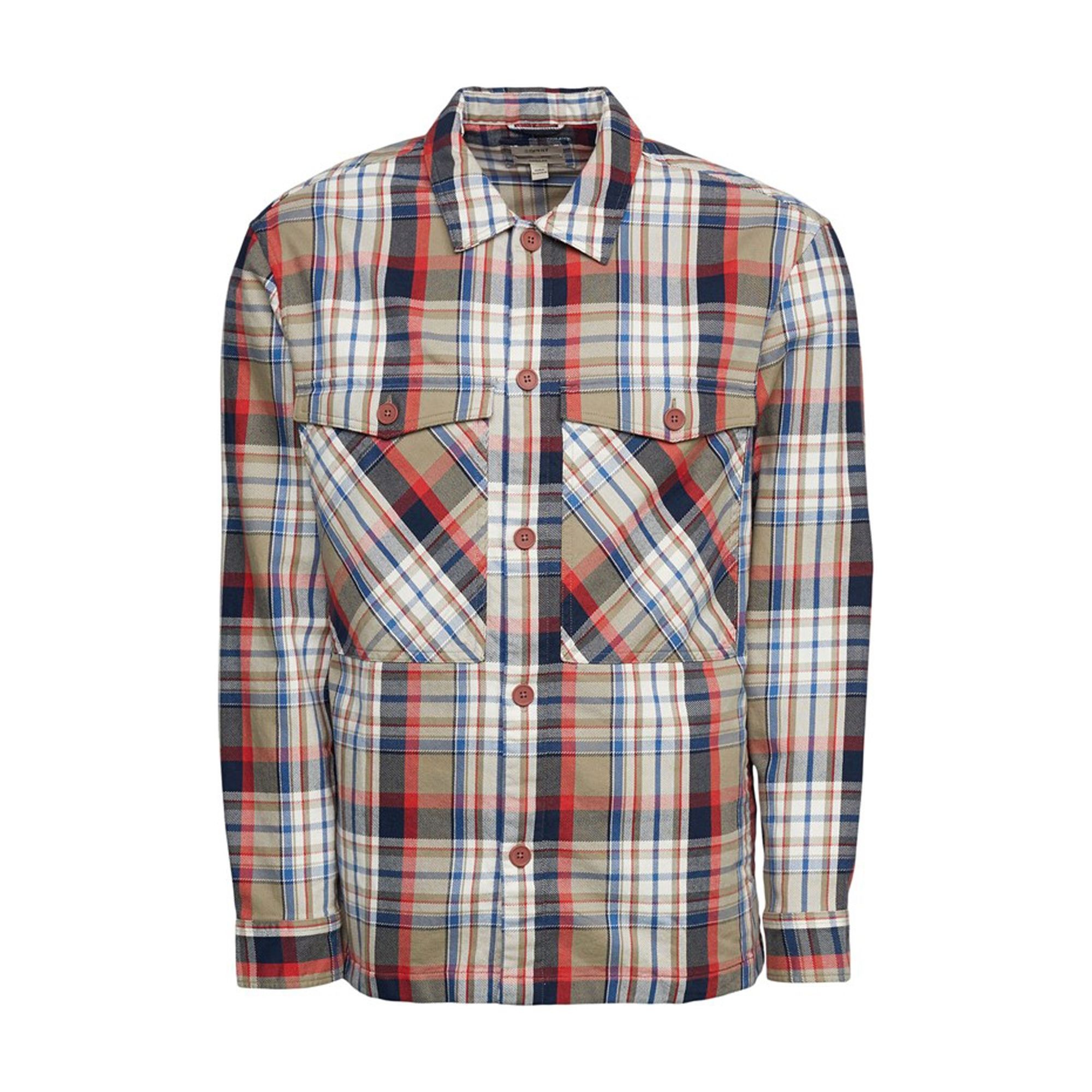 ESPRIT Marškiniai vyrams, chaki žalia, Casual 1