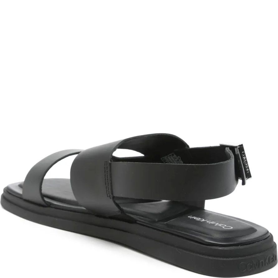 CALVIN KLEIN Basutės vyrams, Juoda, Back strap buckle sandals 3
