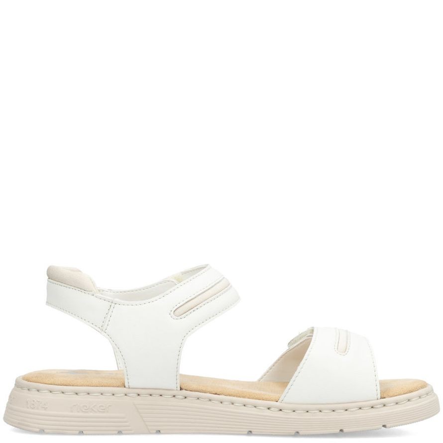 RIEKER Basutės moterims, Balta, SANDALS 7