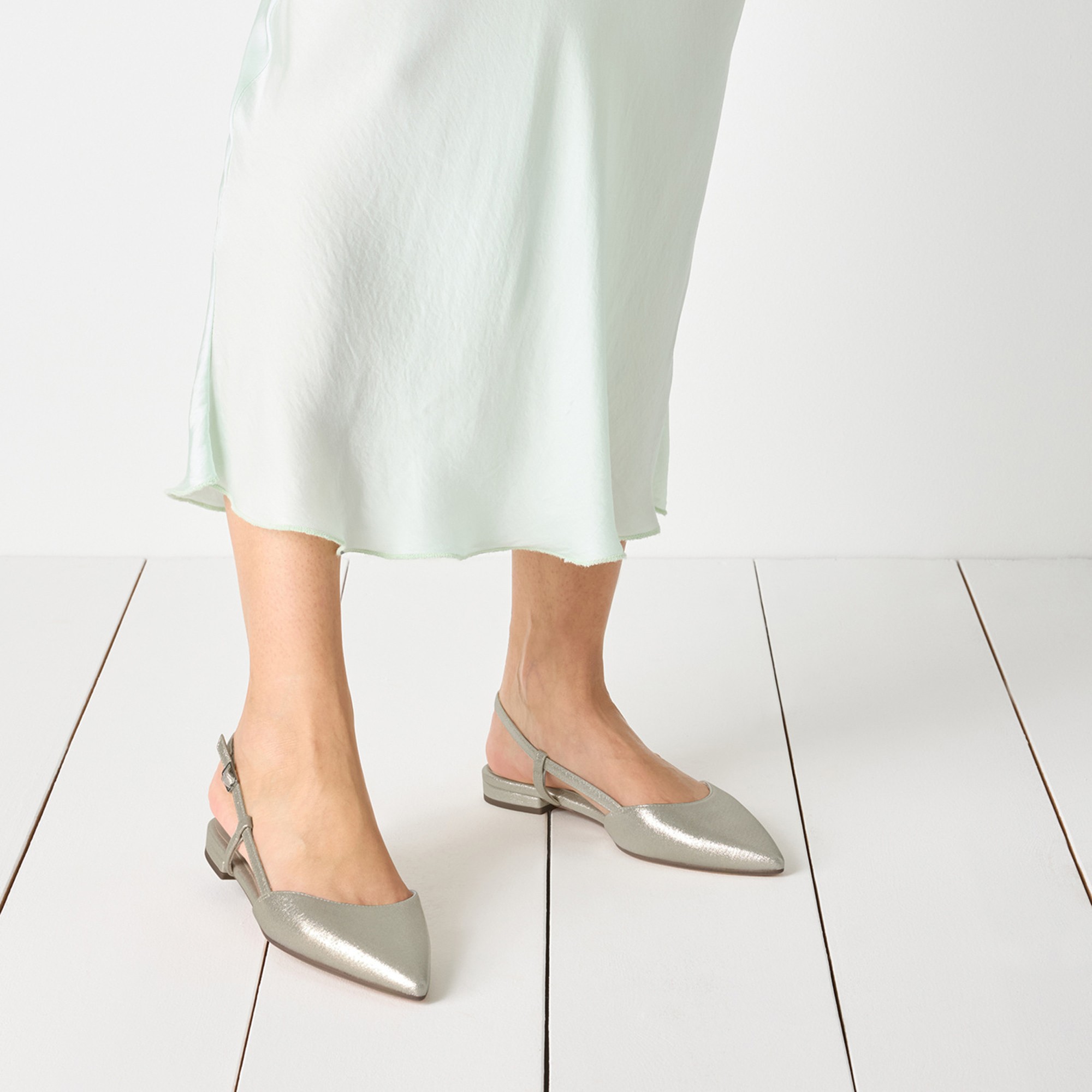 TAMARIS Balerinos moterims, Sidabrinė, Ballerinas 6