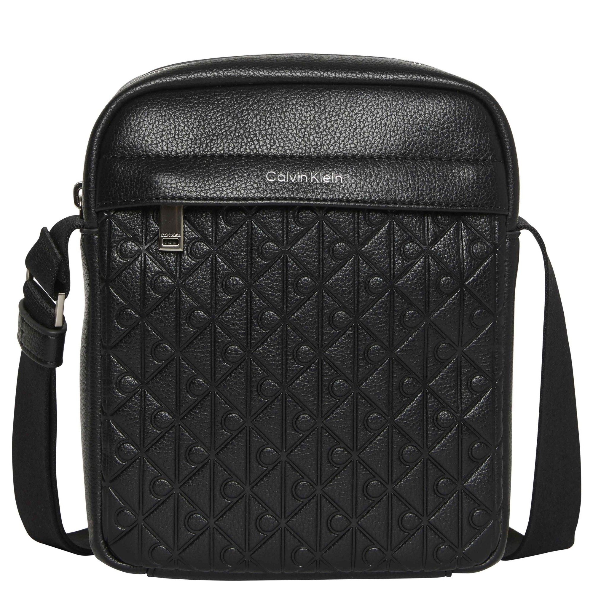 CALVIN KLEIN Rankinė per petį vyrams, Juoda, emblem aop emboss reporter 1