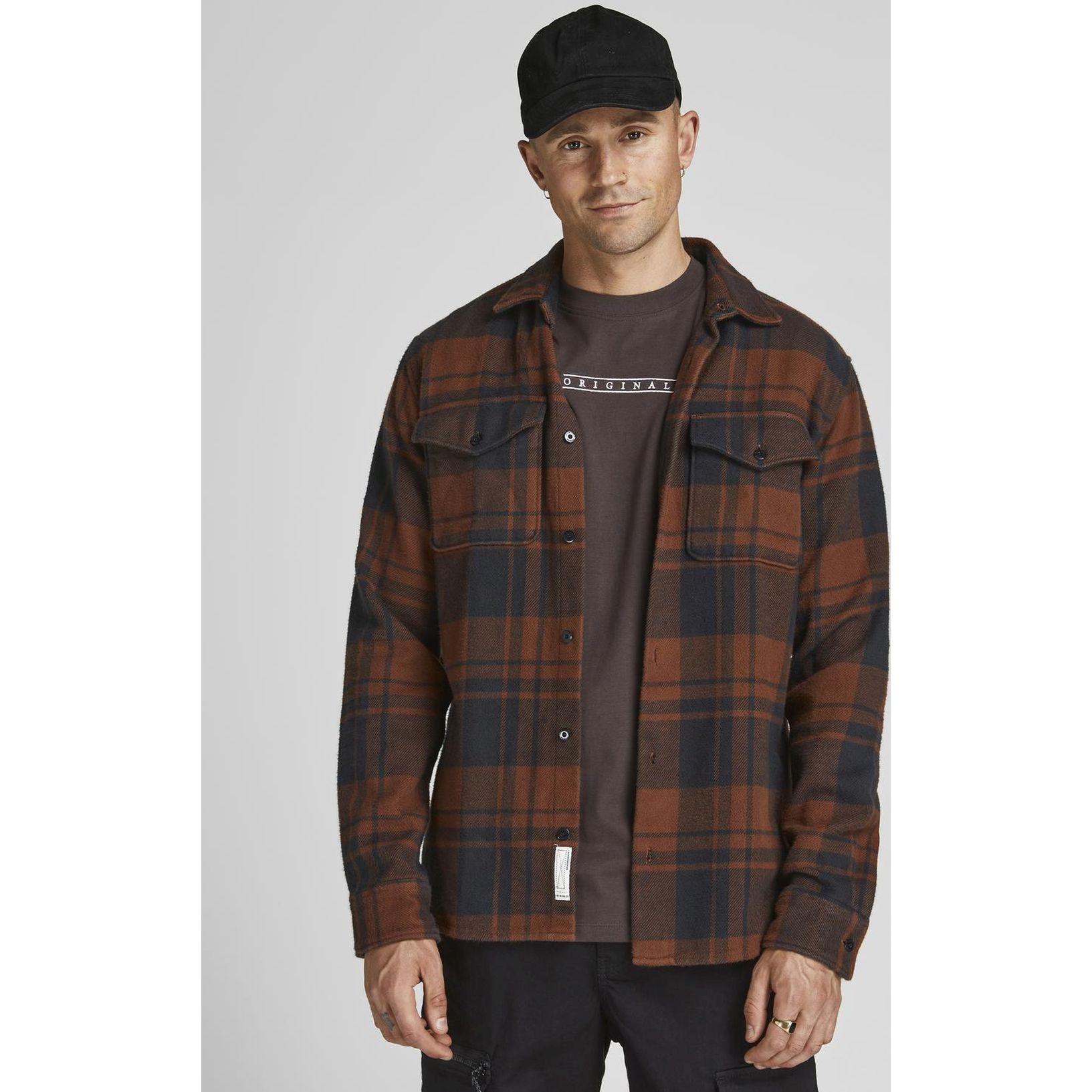 JACK & JONES Kepurė vyrams, Juoda, JACBRINK CAP SN 3
