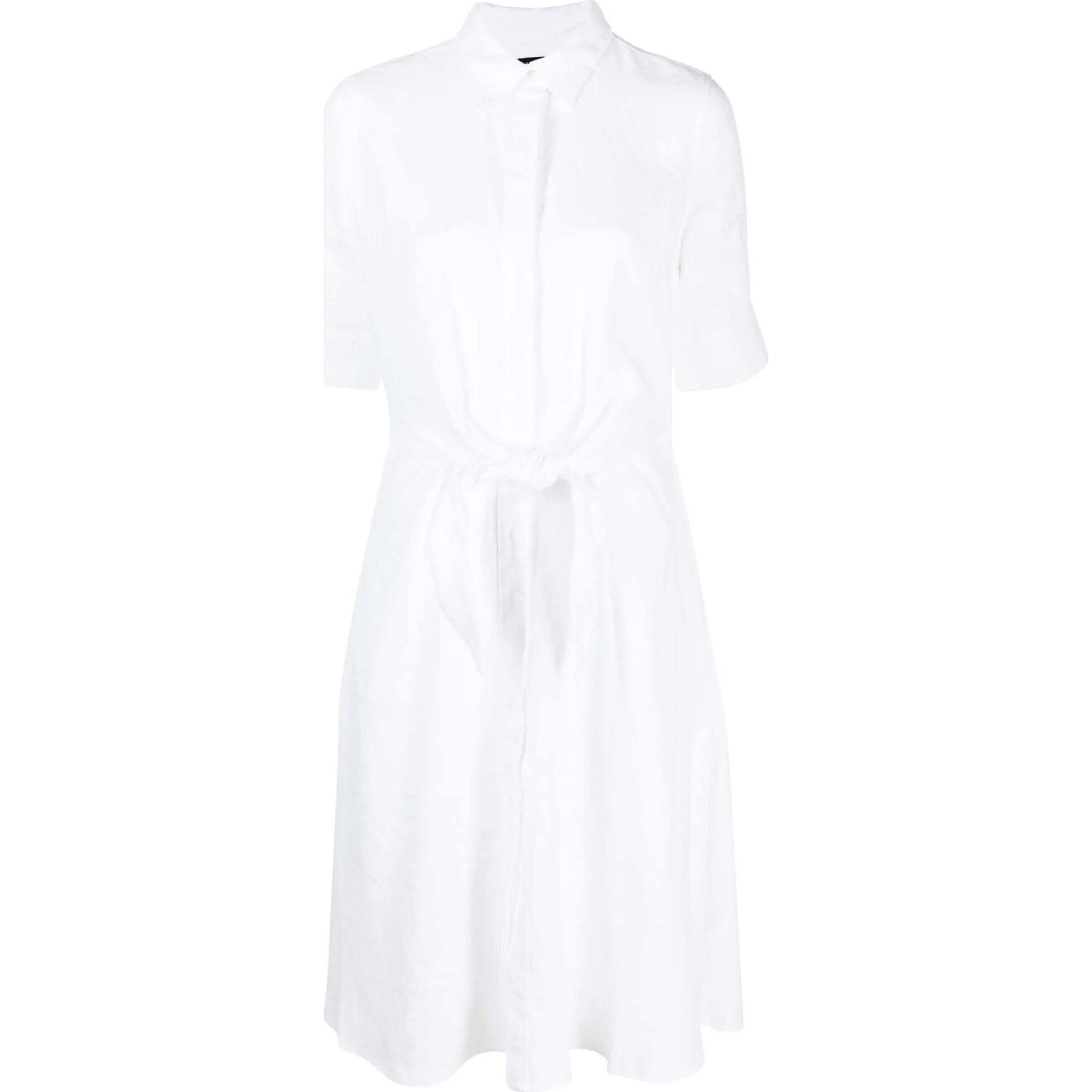 LAUREN RALPH LAUREN Midi suknelė moterims, Balta, Wakana 3/4 sleeve casual dress