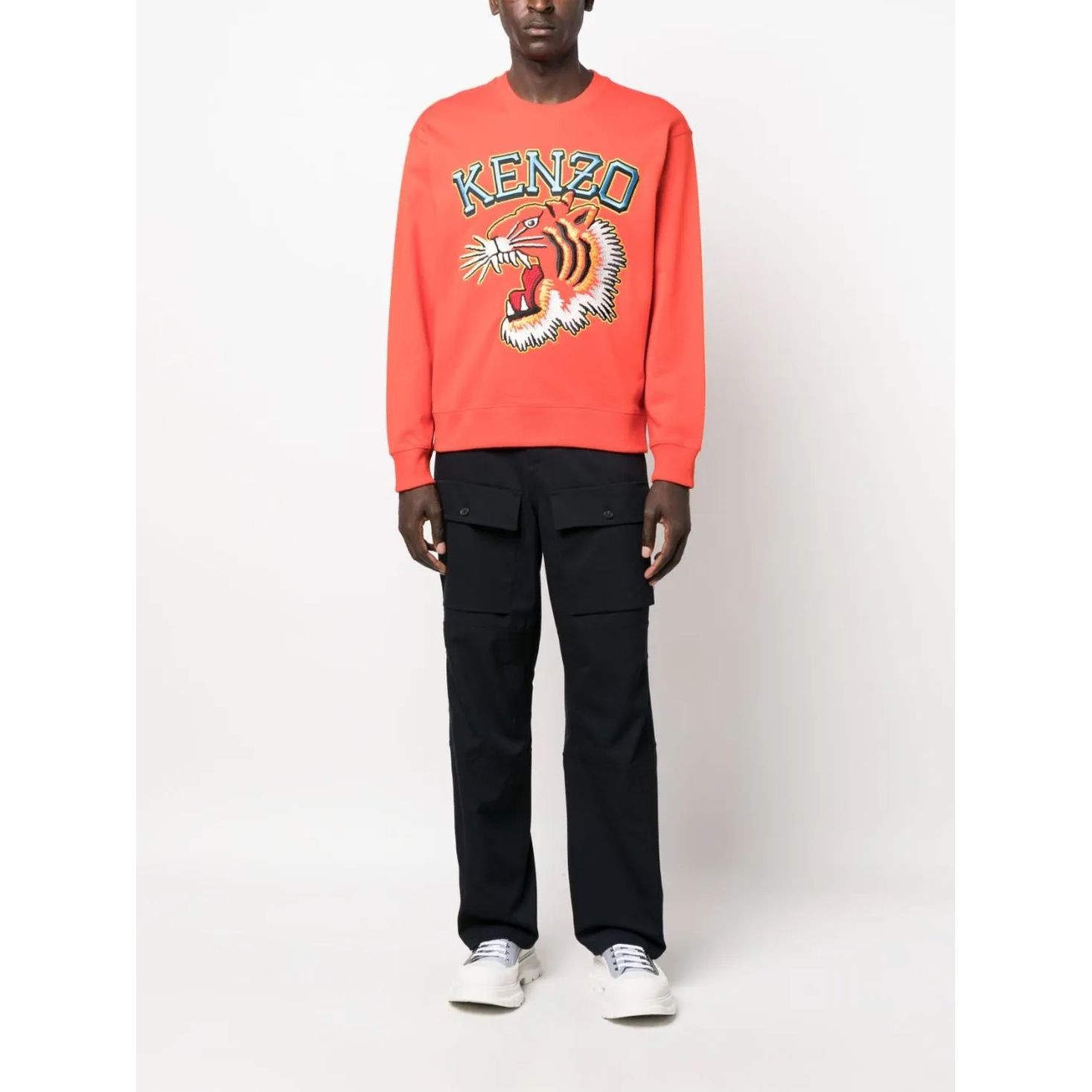 KENZO Sportinis nertinis vyrams, Raudona, Tiger varsity classic sweater 2