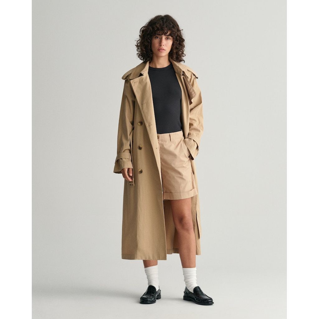 GANT Šortai moterims, Chaki, REL LIGHTWEIGHT CHINO SHORTS 5