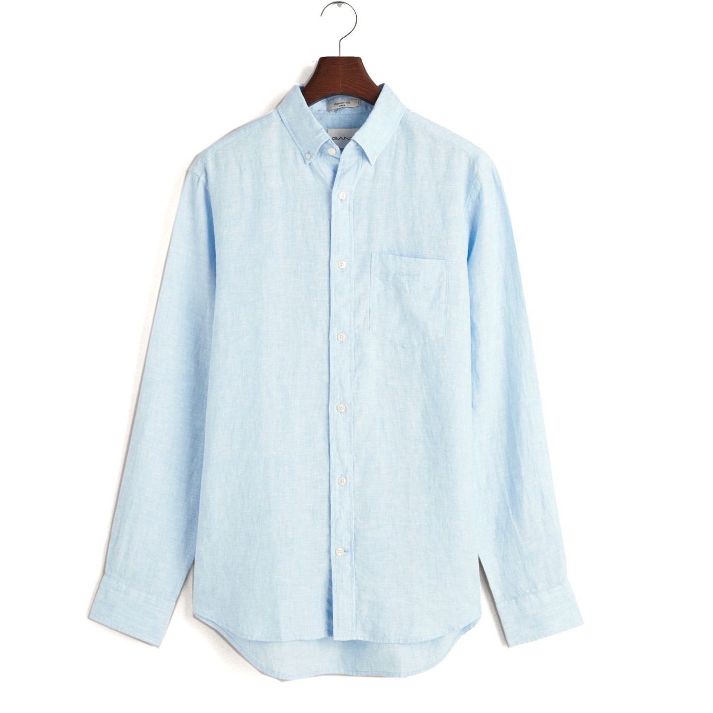 GANT Marškiniai ilgomis rankovėmis vyrams, Mėlyna, reg linen shirt 1