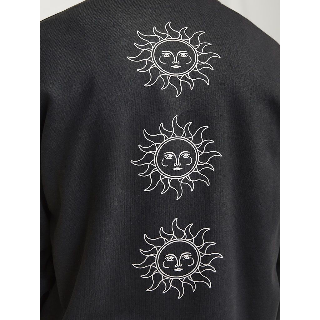 JACK & JONES Megztinis vyrams, Juoda, Mystic sweat crew neck 5