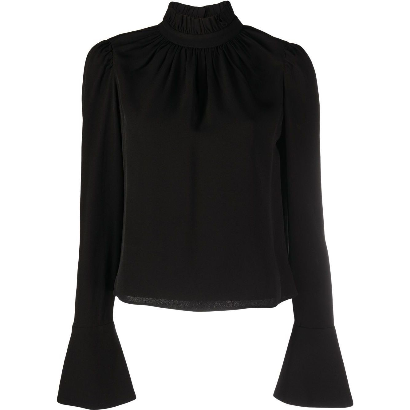 PACO RABANNE Megztinis moterims, Juoda, Long sleeve turtleneck sweater