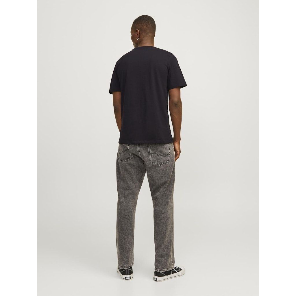 JACK & JONES Marškinėliai vyrams, Juoda, JORSTAR TEE SS CREW 4