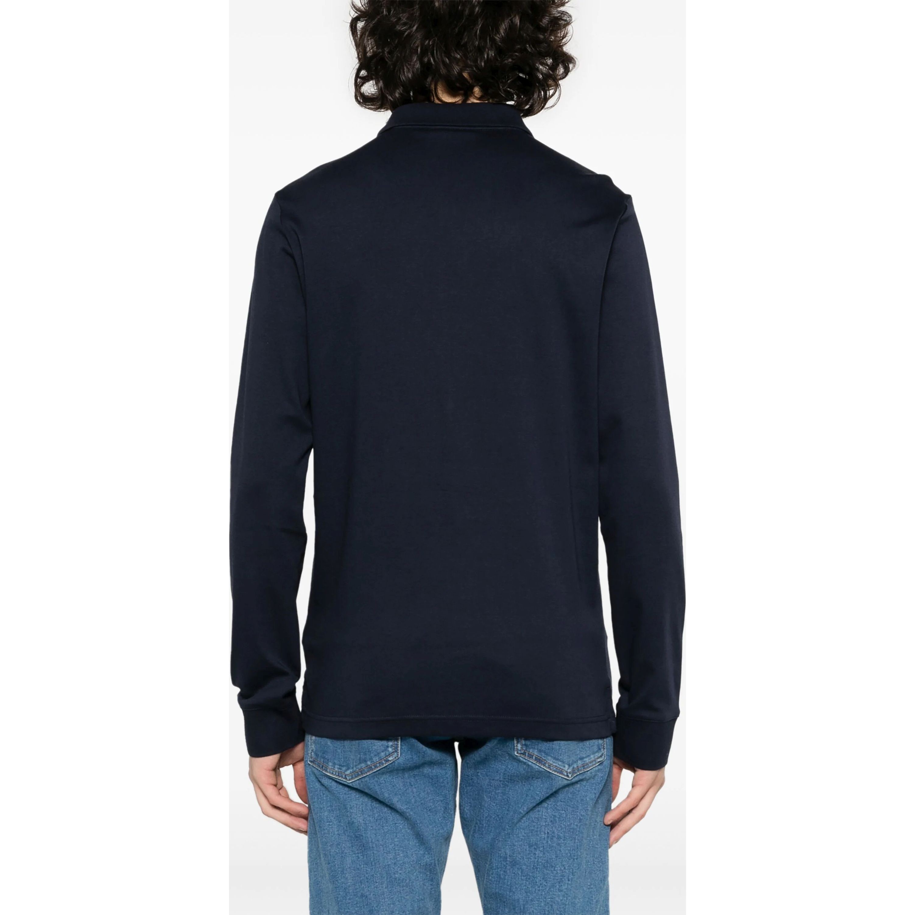 CALVIN KLEIN Polo marškiniai ilgos rank. vyrams, Mėlyna, L/s polo 3