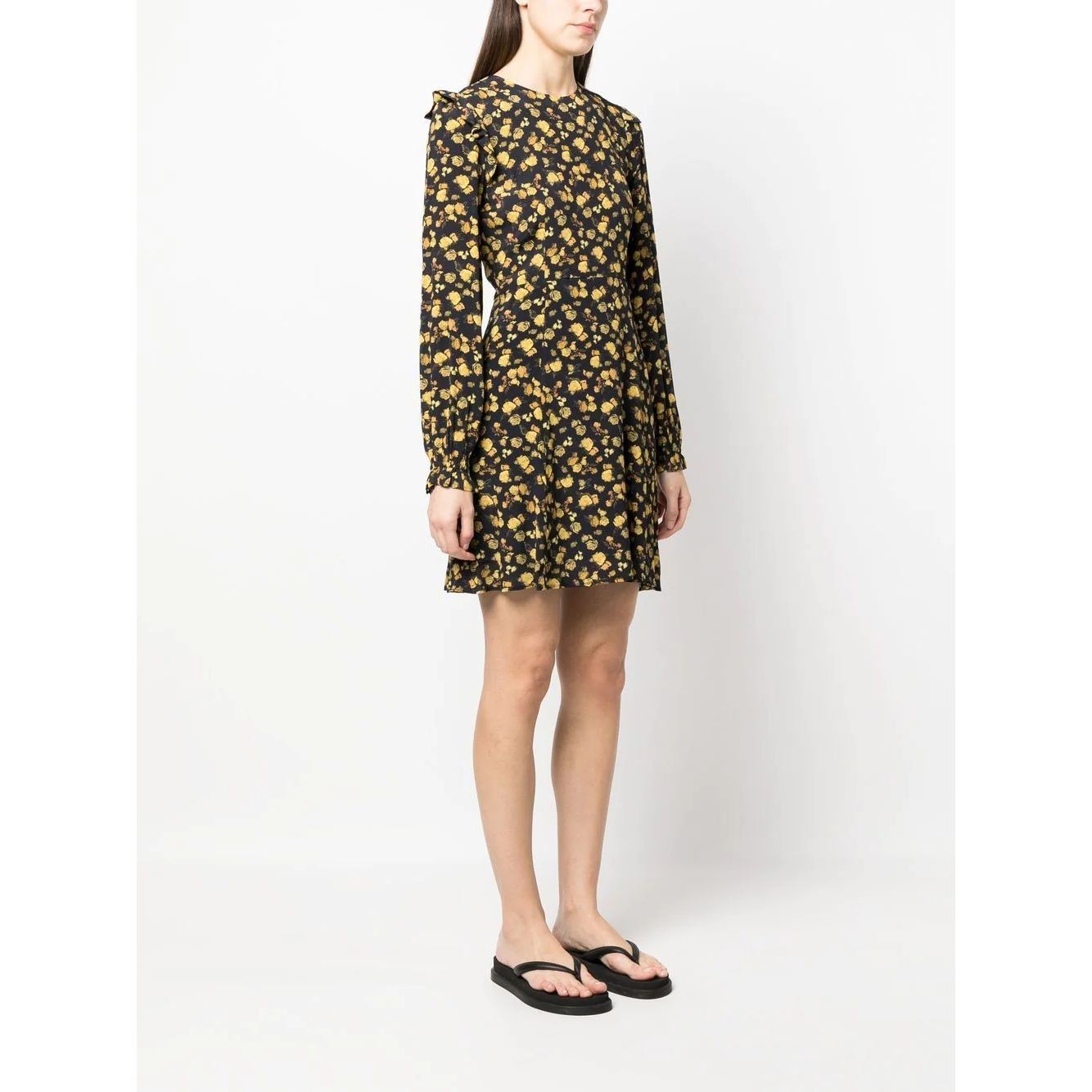 TOMMY HILFIGER Midi suknelė moterims, Marga, Moss crepe rose short dress 3