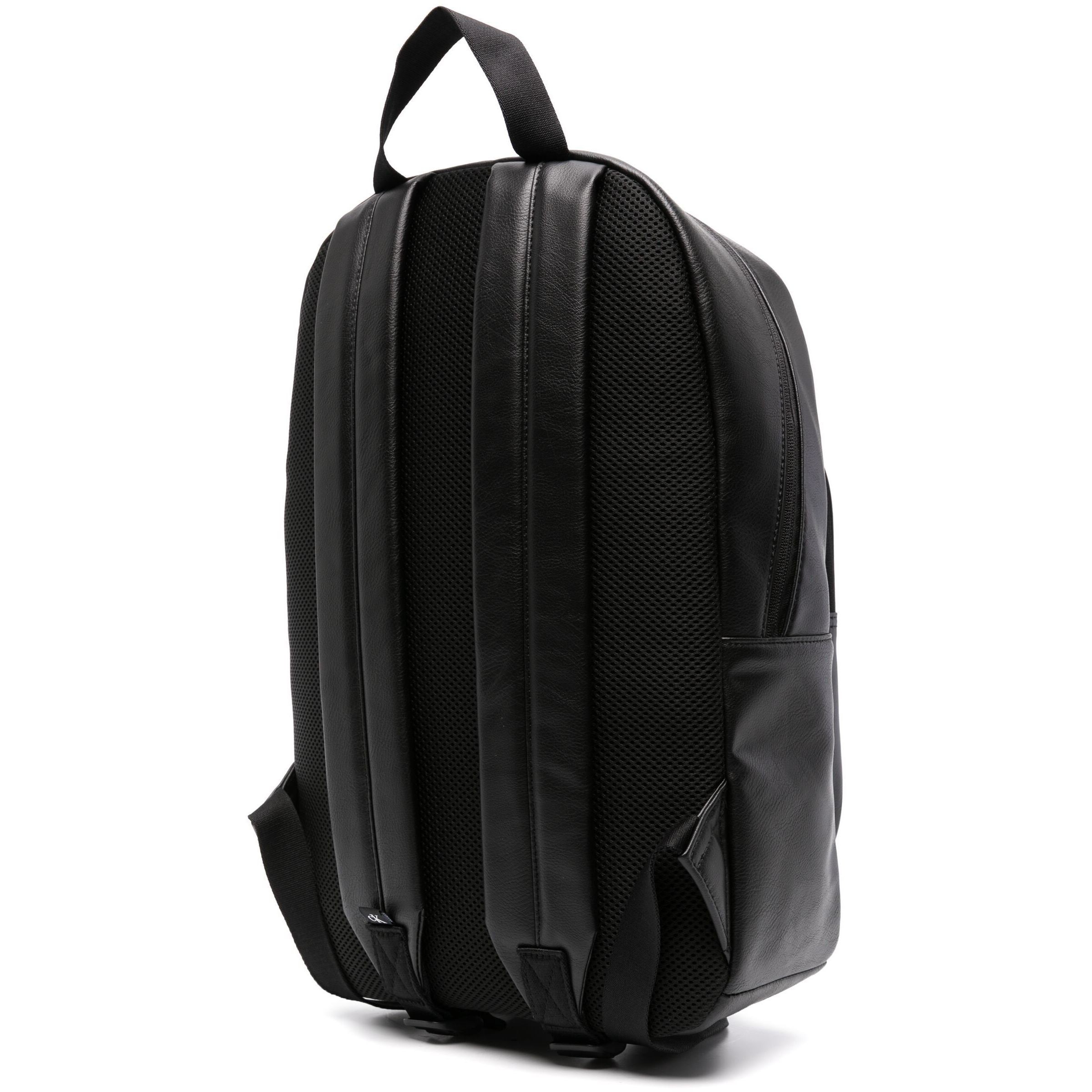 CALVIN KLEIN JEANS Kuprinė vyrams, Juoda, Tagged rounded backpack 2