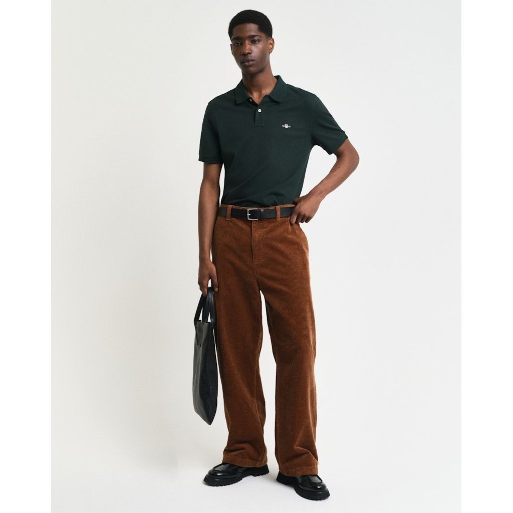 GANT Polo marškiniai trumpos rank. vyrams, Žalia, Reg shield ss pique polo 5