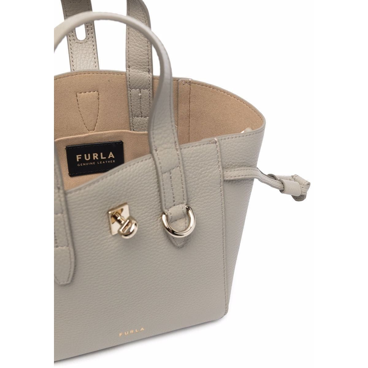 FURLA Pirkinių krepšys moterims, Pilka, Furla net mini tote 4