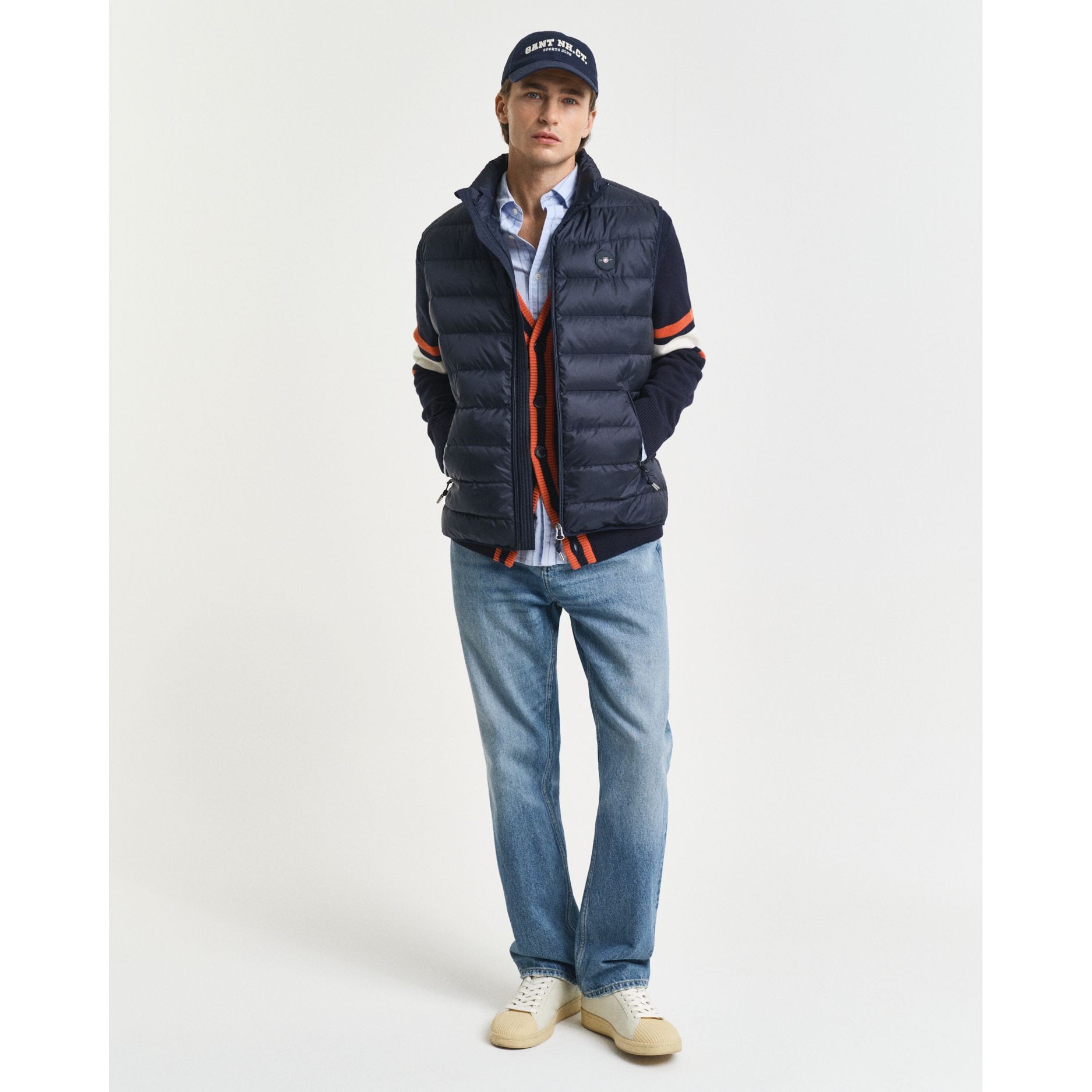 GANT Liemenė vyrams, Mėlyna, Light down Vest 5