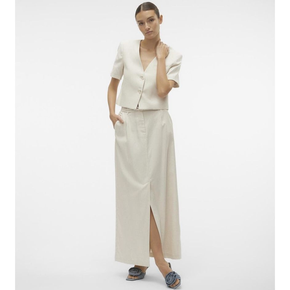 VERO MODA Maxi sijonas moterims, Smėlio, Vmflorence maxi skirt 6