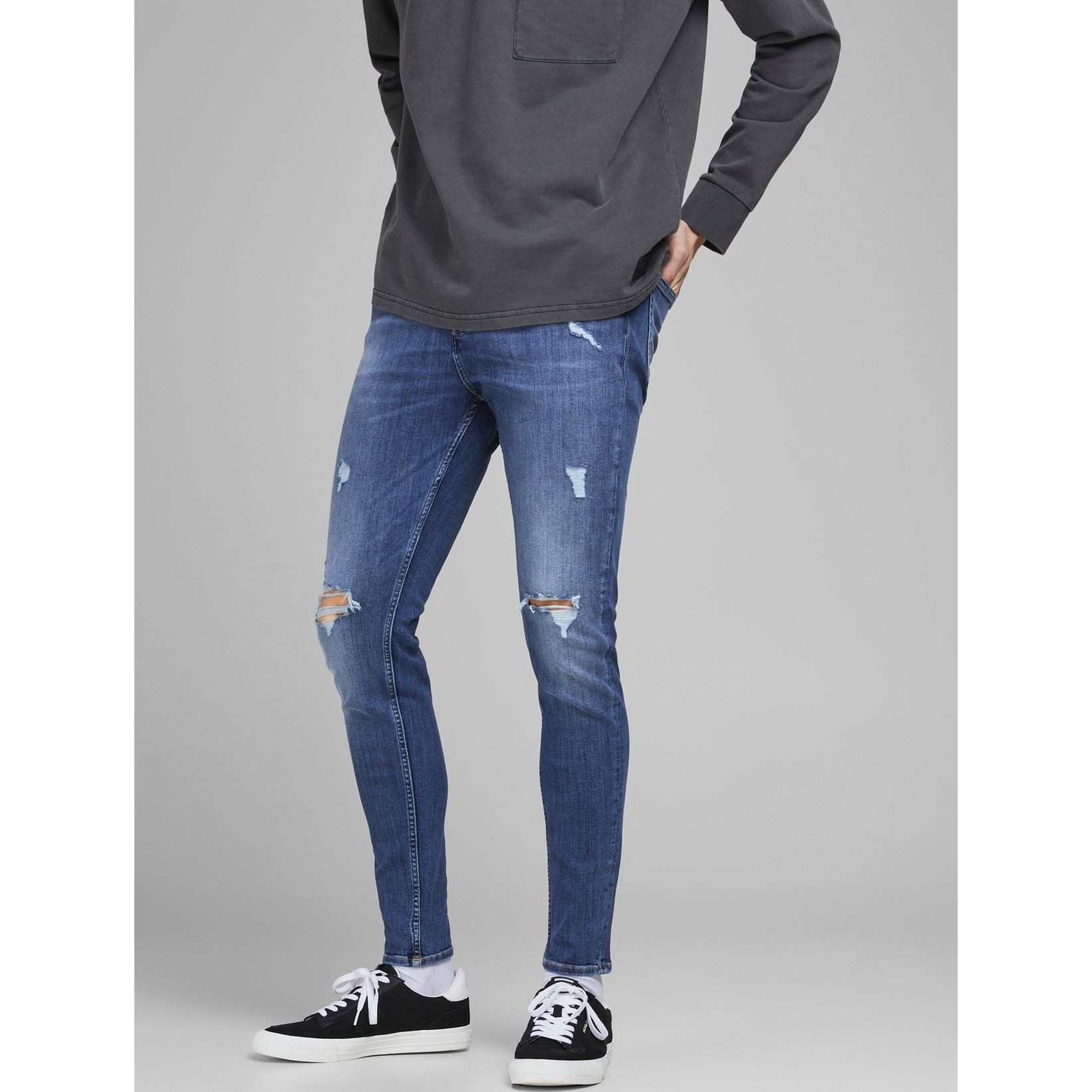JACK & JONES Aptempti džinsai vyrams, Mėlyna, JJIPETE JJORIGINAL C 4