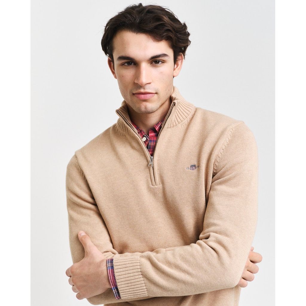 GANT Megztinis vyrams, Chaki, Casual cotton sweater 4