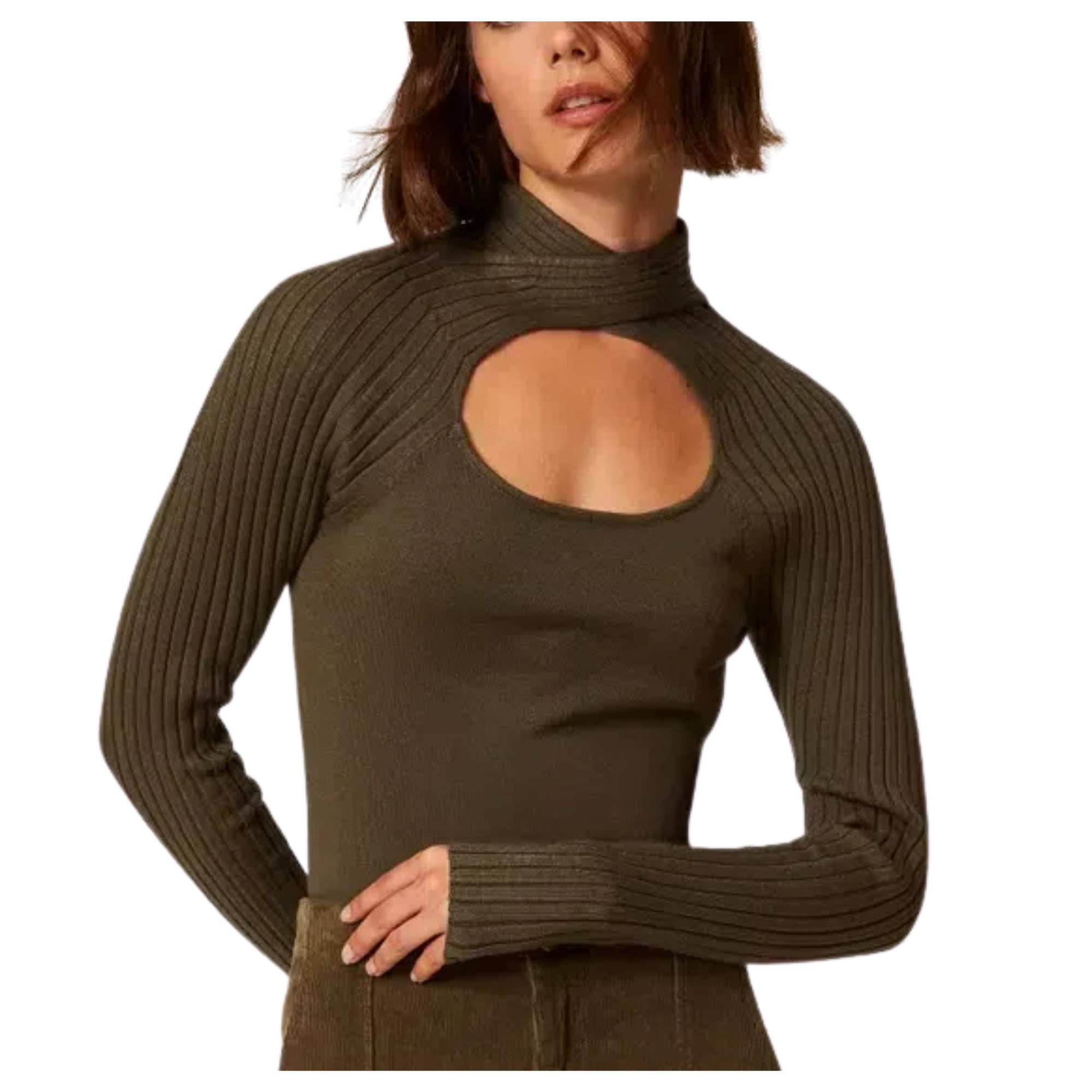 TWINSET Megztinis moterims, Žalia, Pullover 1