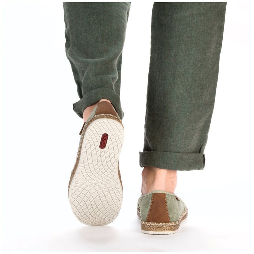 RIEKER Laisvalaikio bateliai vyrams, Žalia, LEISURE 6