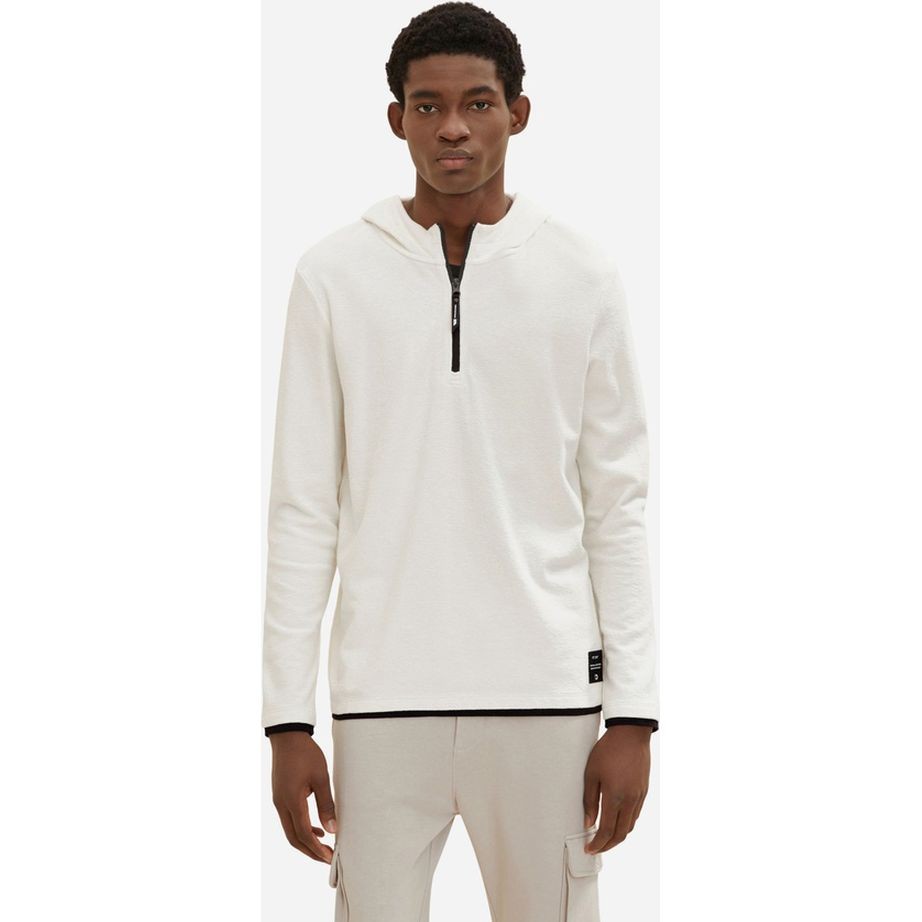 TOM TAILOR Megztinis vyrams, Balta, SWEATER 2