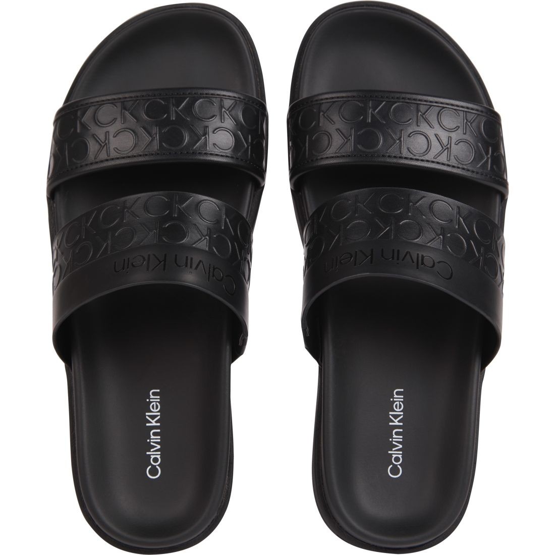 CALVIN KLEIN Šlepetės moterims, Juoda, Ergo slide mono 4