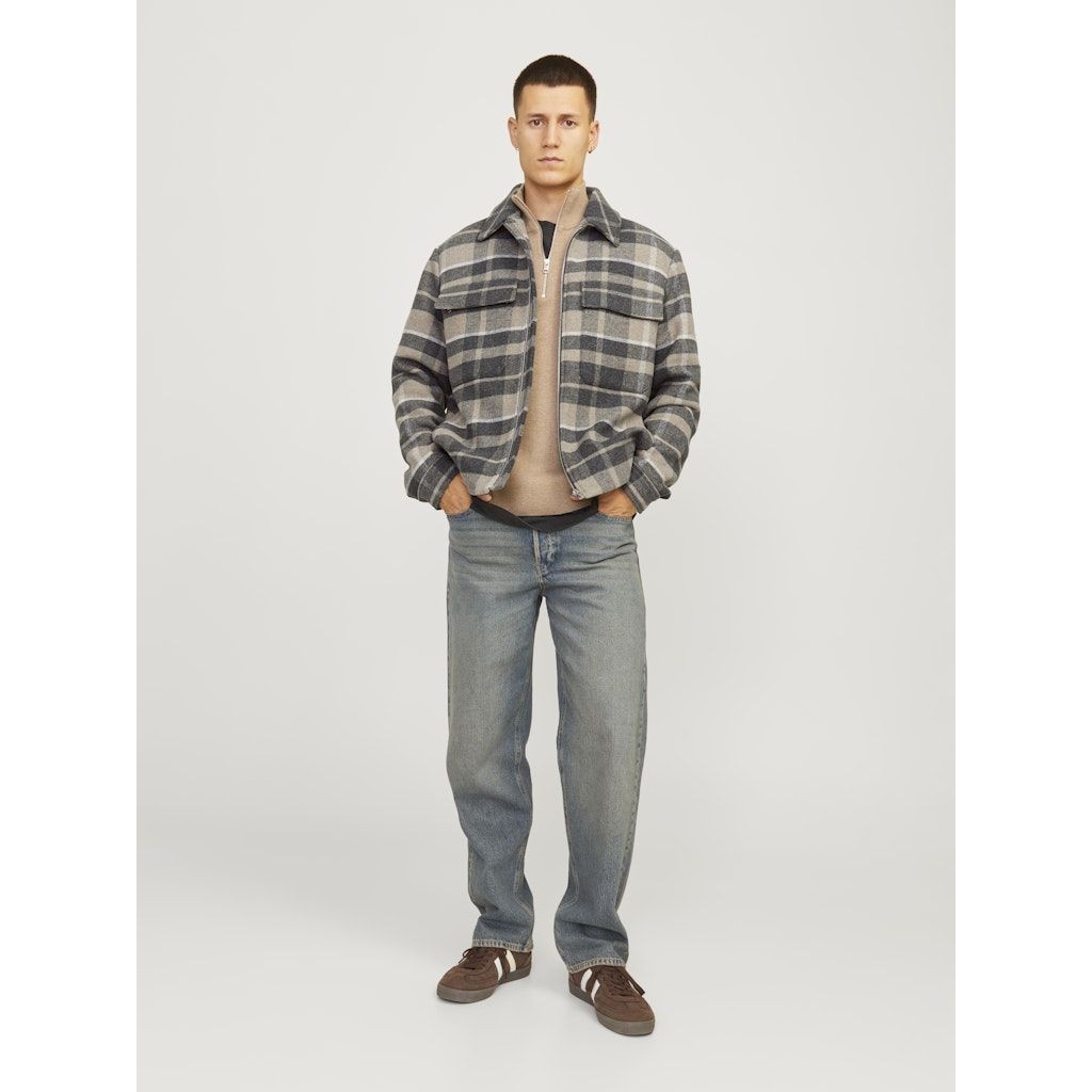 JACK & JONES Lengva striukė vyrams, Marga, Blu russel wool blend jacket 4