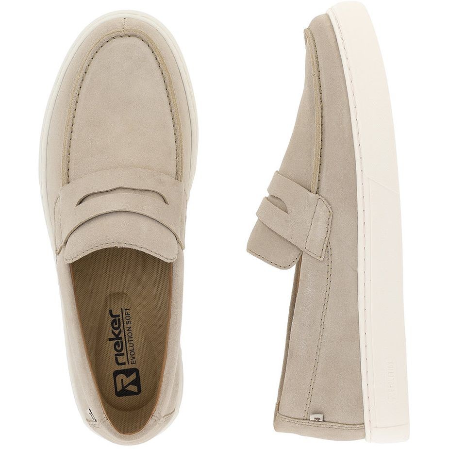 RIEKER Laisvalaikio bateliai vyrams, Smėlio, LEISURE 11