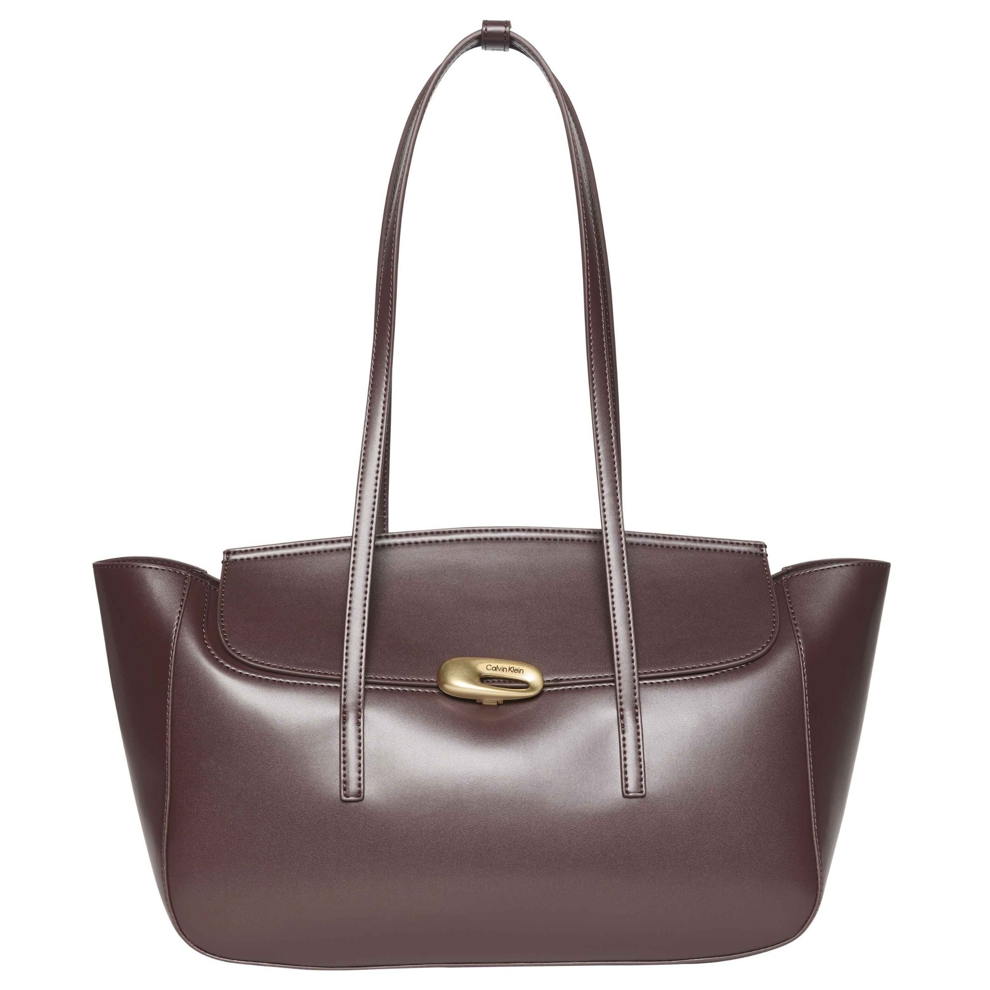CALVIN KLEIN Rankinė per petį moterims, Raudona, hardware flap tote bag 1
