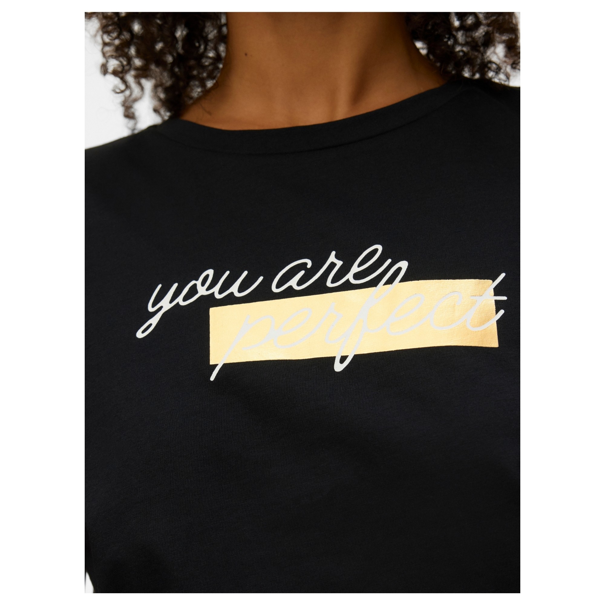 VERO MODA Marškinėliai moterims, Juoda, Dea 2