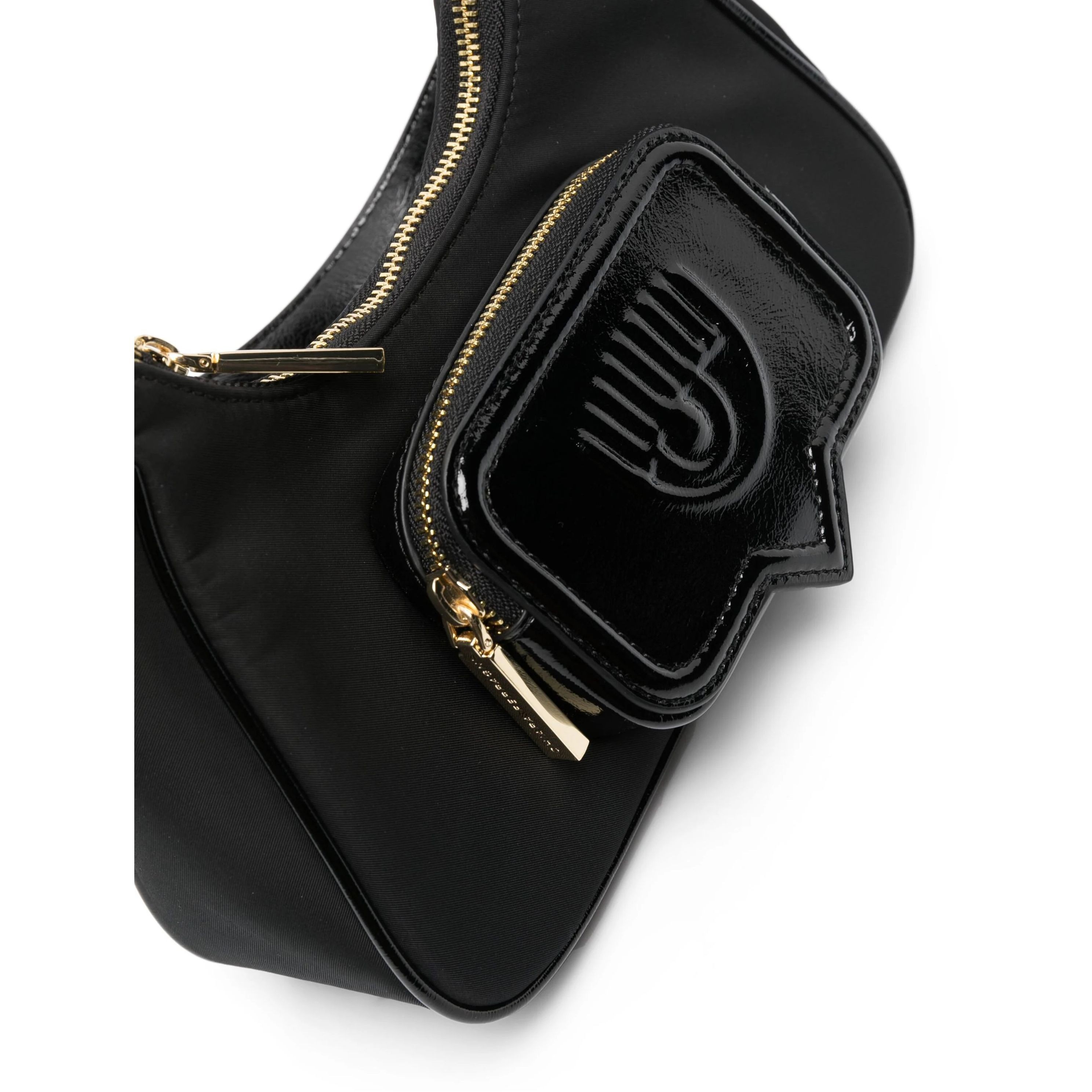 CHIARA FERRAGNI Rankinė, krepšys moterims, Juoda, Eyelike pocket  hobo bag 3