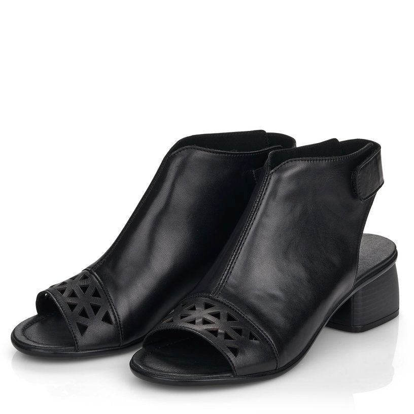 REMONTE Basutės moterims, Juoda, SANDALS 6