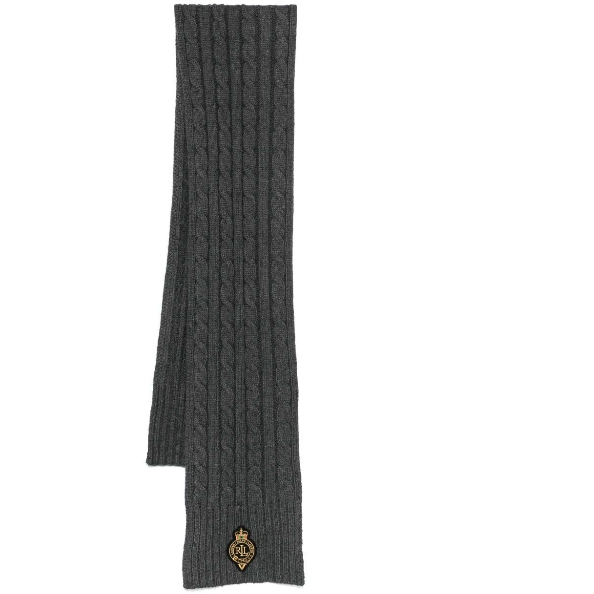 LAUREN RALPH LAUREN Šalikas moterims, Pilka, Cbl crst ptc scarf 1