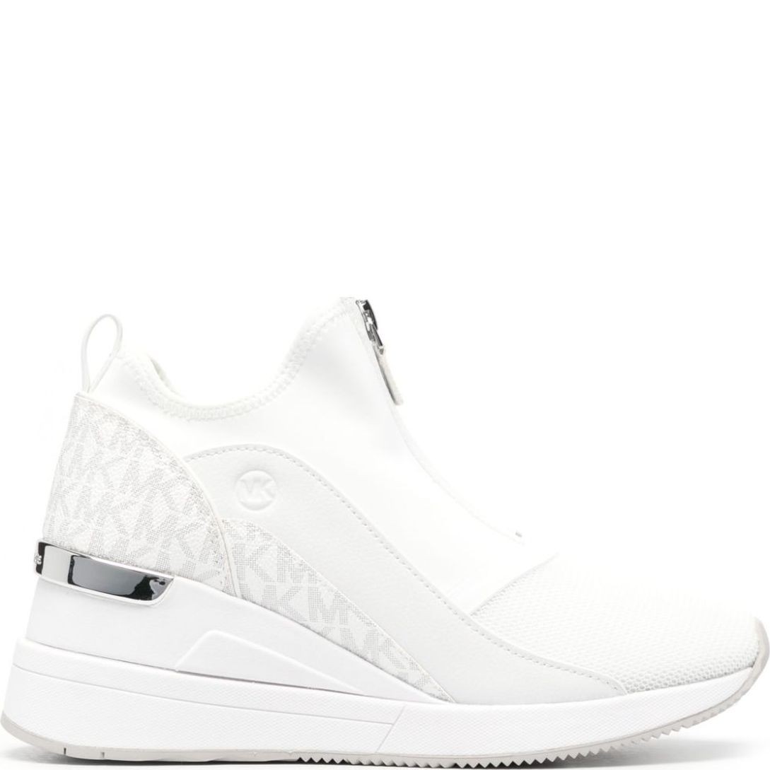 MICHAEL KORS Laisvalaikio bateliai moterims, Balta, Spencer wedge trainer 1