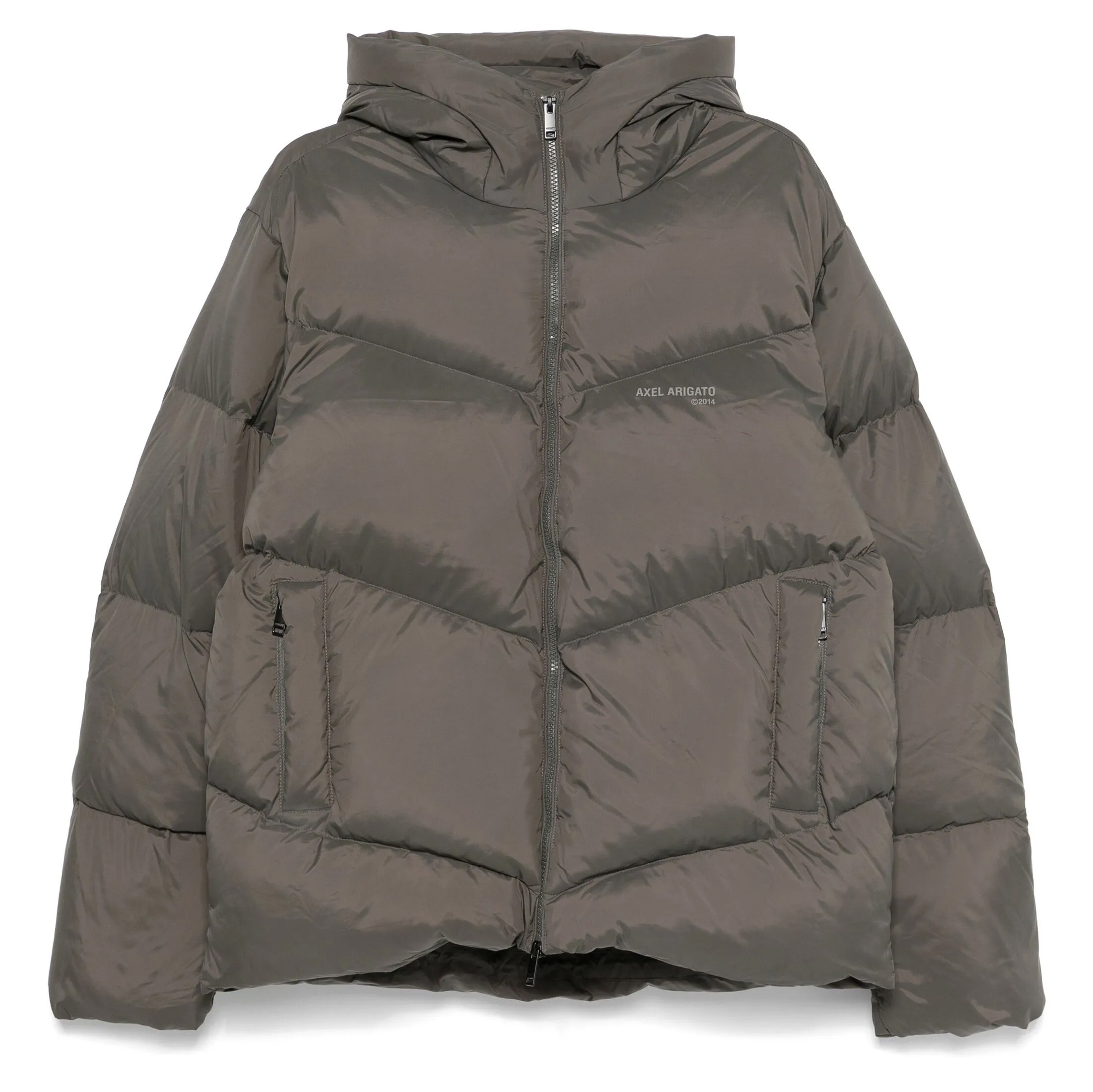AXEL ARIGATO Pūkinė striukė vyrams, Pilka, Peak puffer jacket 1