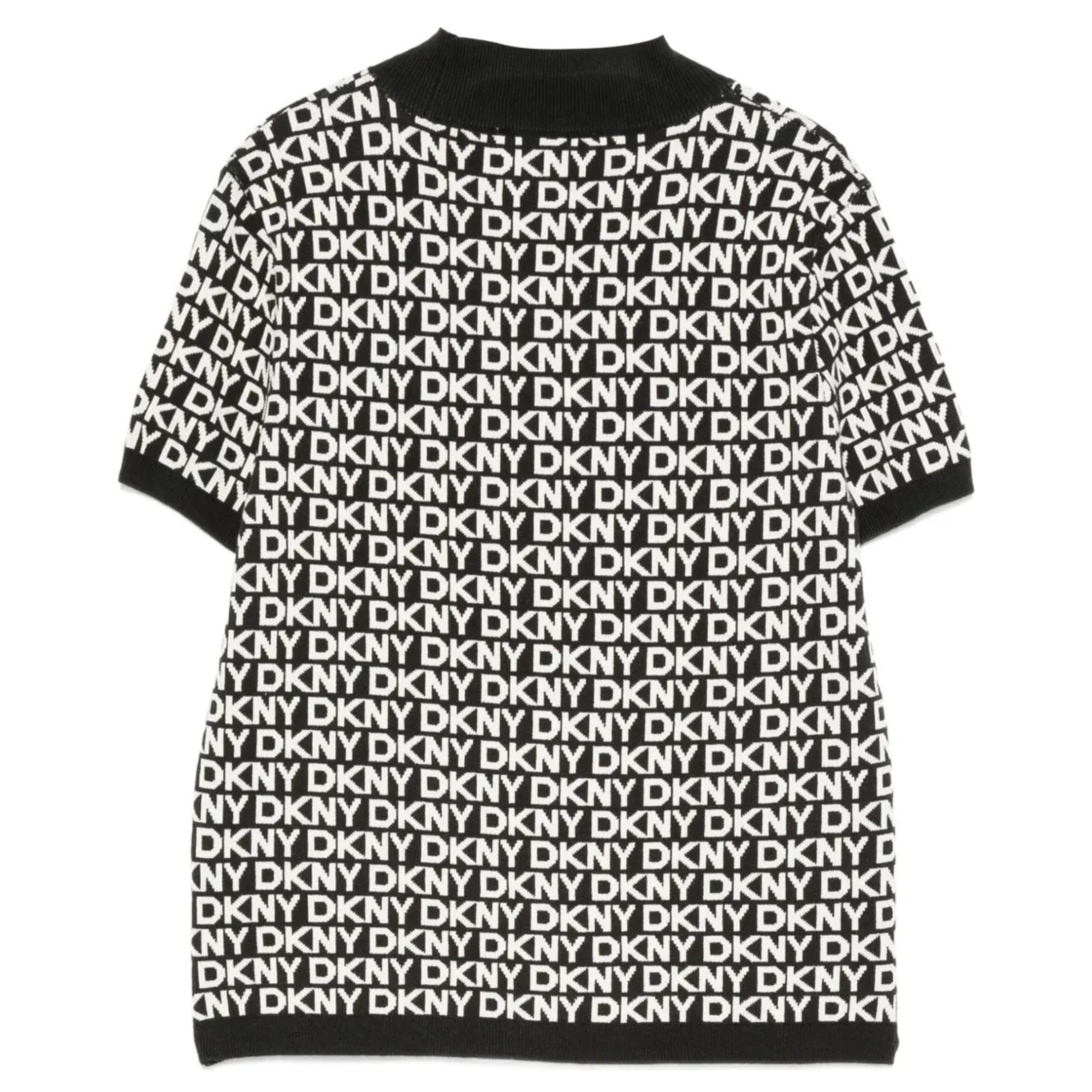 DKNY Šortai moterims, Juoda, Logo jacquard short 2