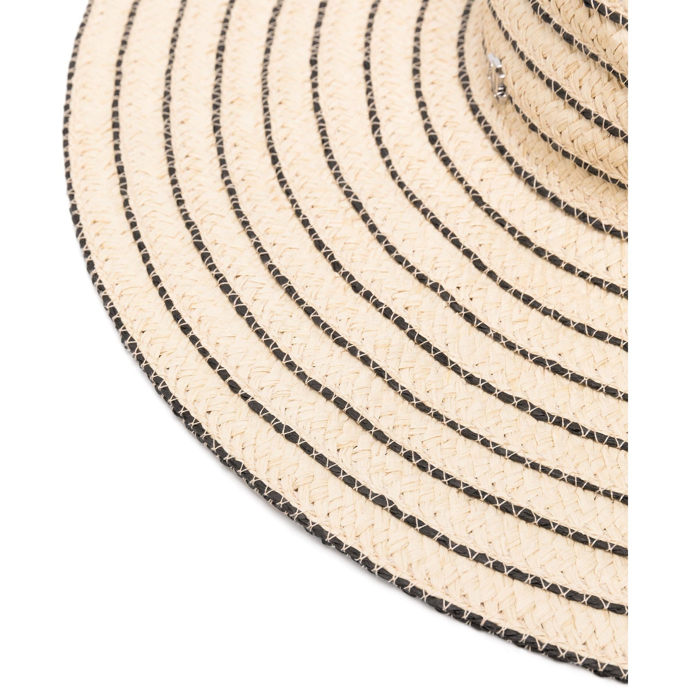 LAUREN RALPH LAUREN Skrybėlė moterims, Smėlio, Stripe sun hat 2