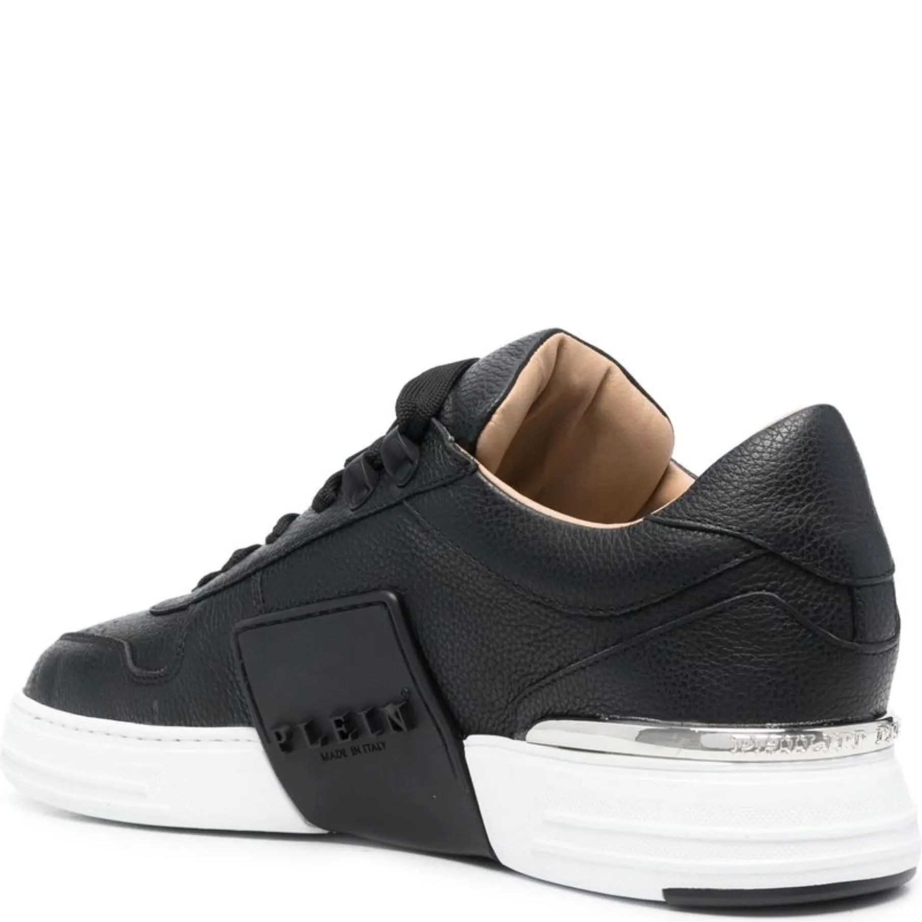 PHILIPP PLEIN Sportiniai bateliai vyrams, Juoda, Lo-top sneakers phantom 3