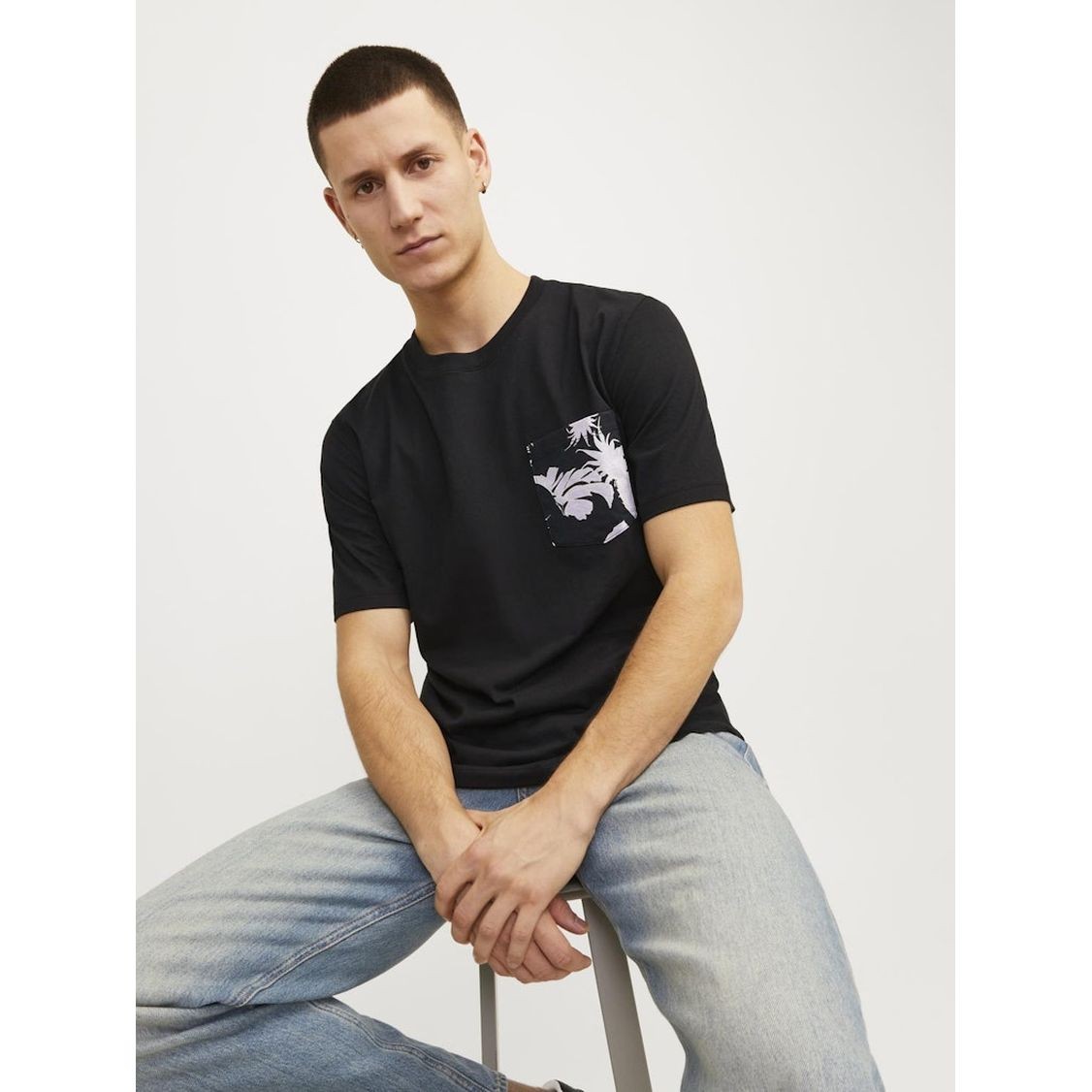 JACK & JONES Marškinėliai vyrams, Juoda, Joraruba t-shirts 4